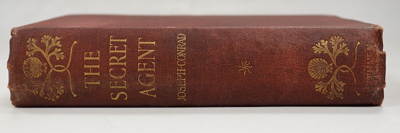 Conrad, Joseph - The Secret Agent, A Simple Tale, first edition, first impression with the 40pp of inserted ads at the back, Methuen & Co, 1907, original red cloth